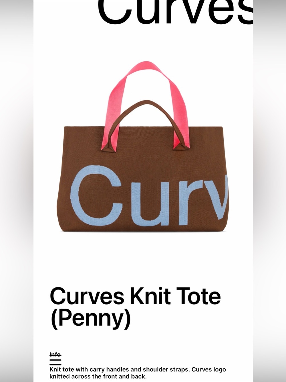 Curves Tote Bag